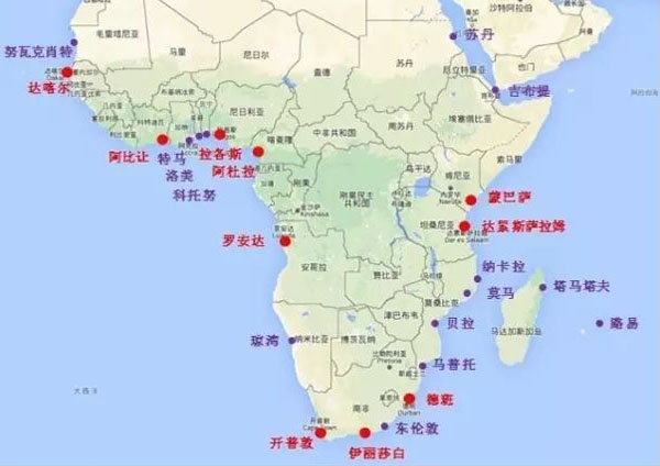 非洲港口：非洲的30个著名港口及港口介绍航线报价